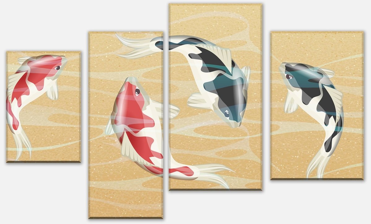 Tableau sur toile Intercalaire poisson koi japonais M0860