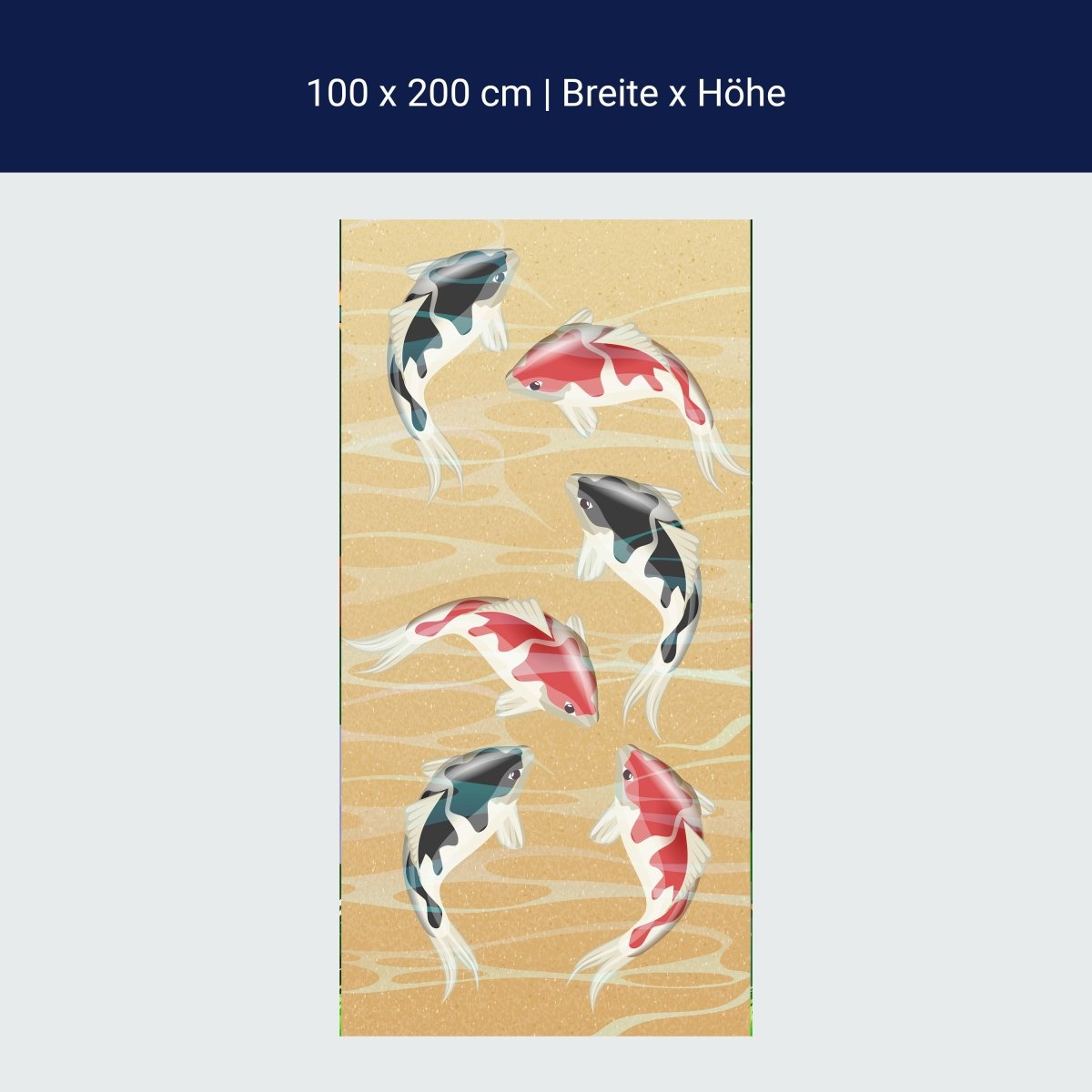Türtapete japanische koi fische M0860