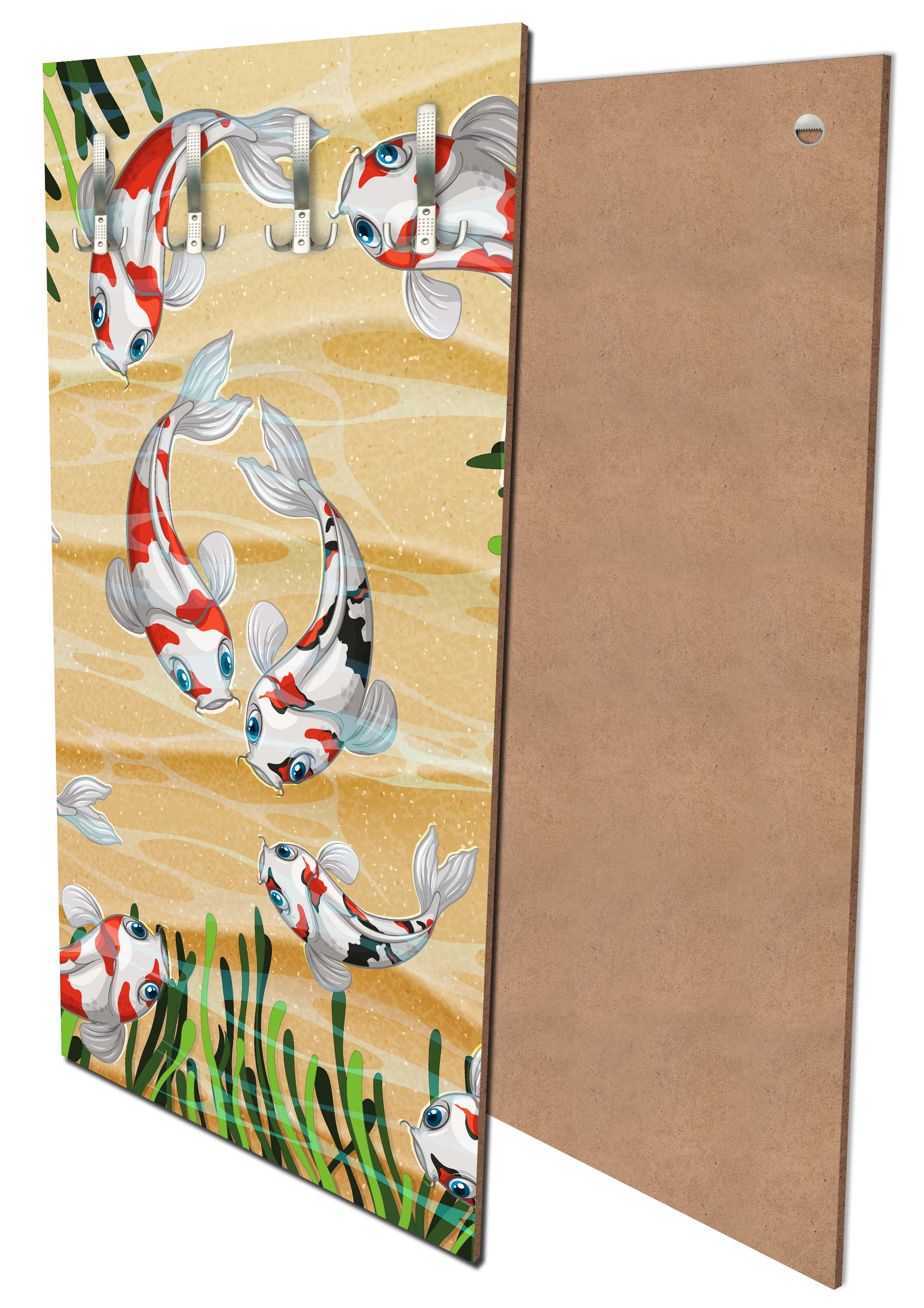Garderobe Koi Fische in einem Teich M0861 entdecken - Bild 1