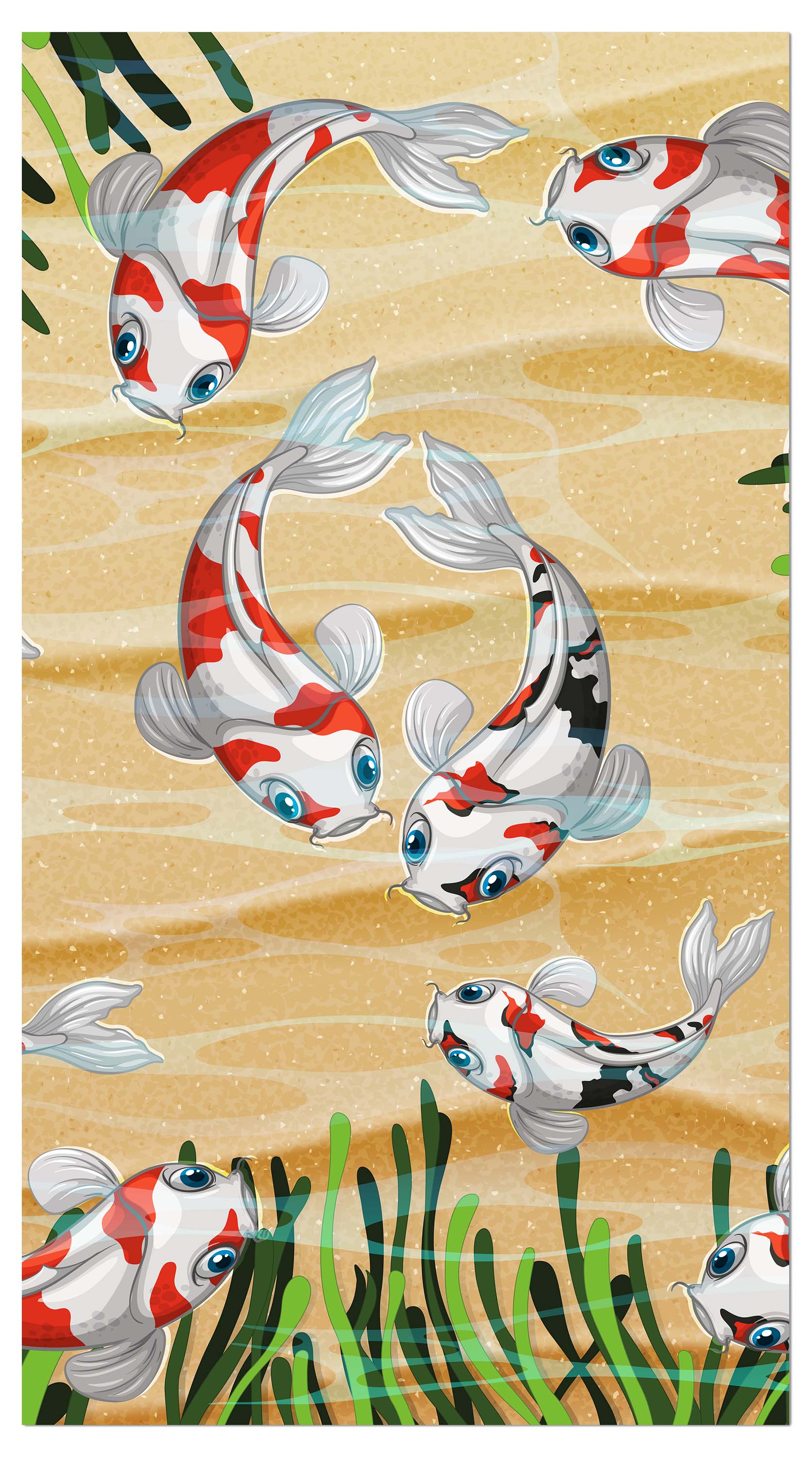 Garderobe Koi Fische in einem Teich M0861 entdecken - Bild 4
