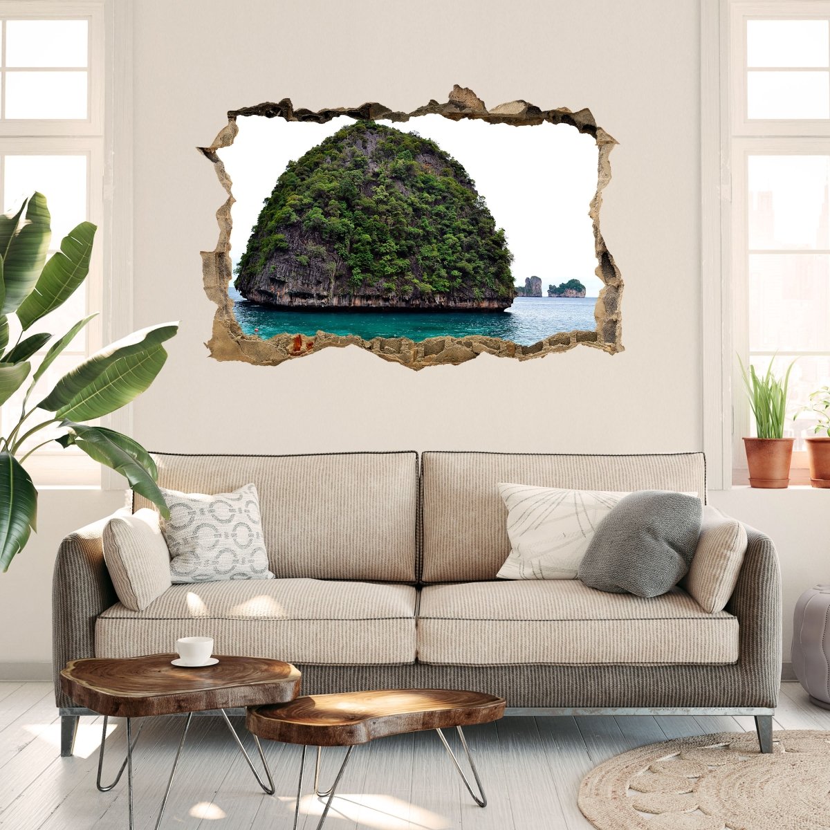 3D wall sticker Atoll on Phi Phi Islands - Wall Decal M0878