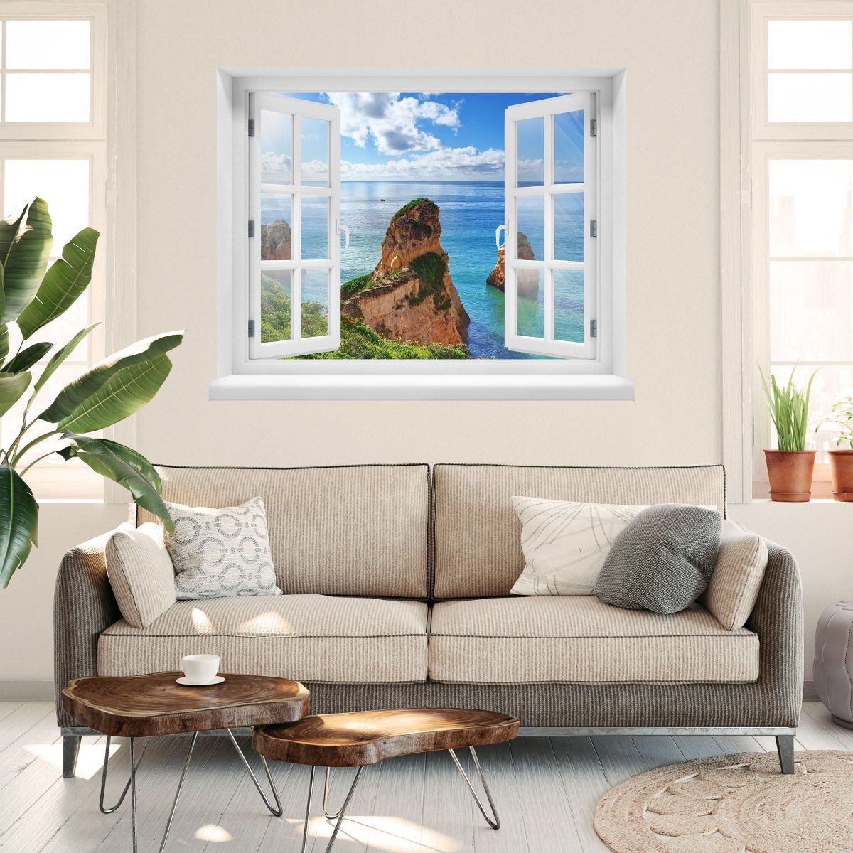 3D wall sticker Amazing view from the coast - wall decal M0884