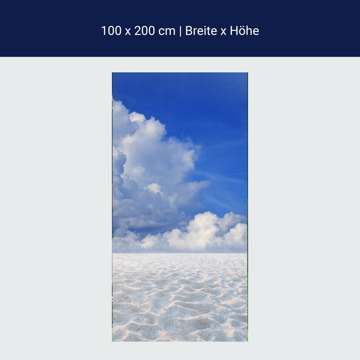 Türtapete Sand Landschaft mit einem blauen Himmel M0891