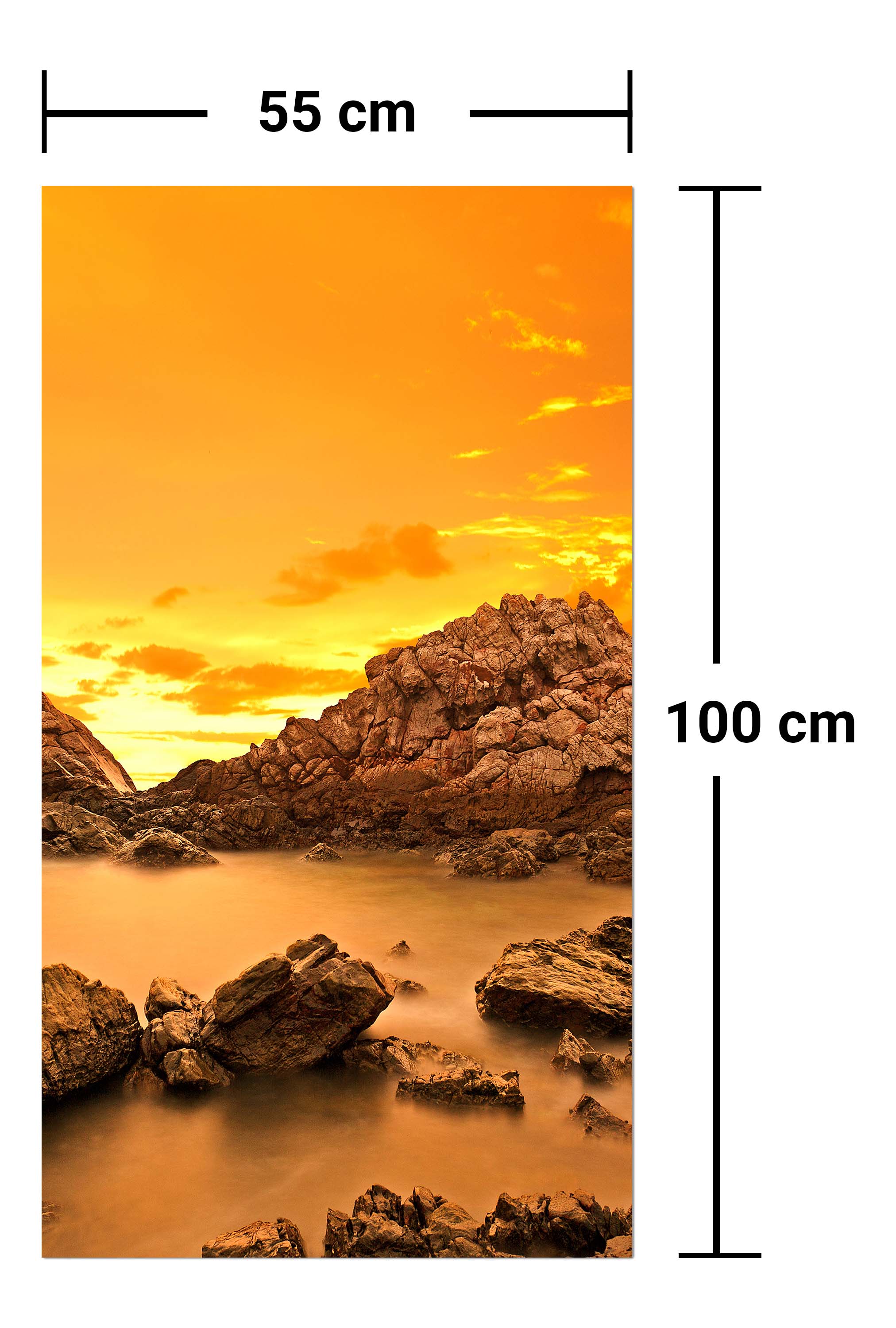 Garderobe Bunter Himmel und Gruppe von Felsen M0893 entdecken - Bild 7