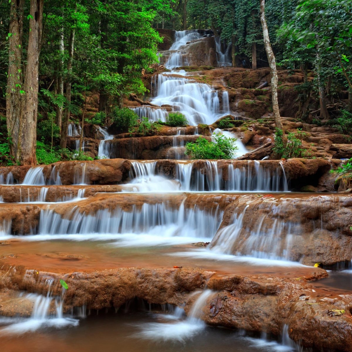 Beistelltisch Wasserfall im Wald.Thailand M0894 entdecken - Bild 2
