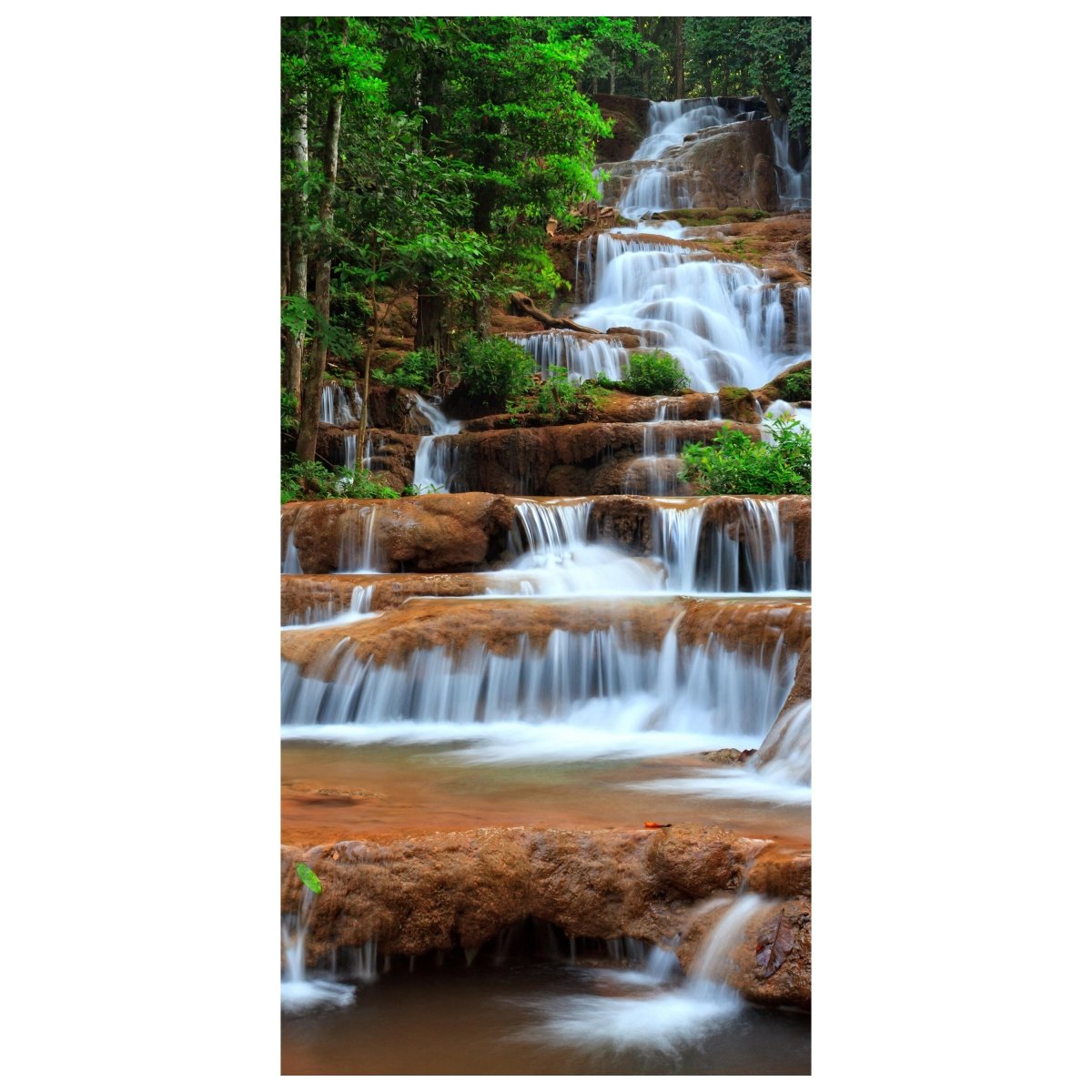Türtapete Wasserfall im Wald.Thailand M0894 - Bild 2