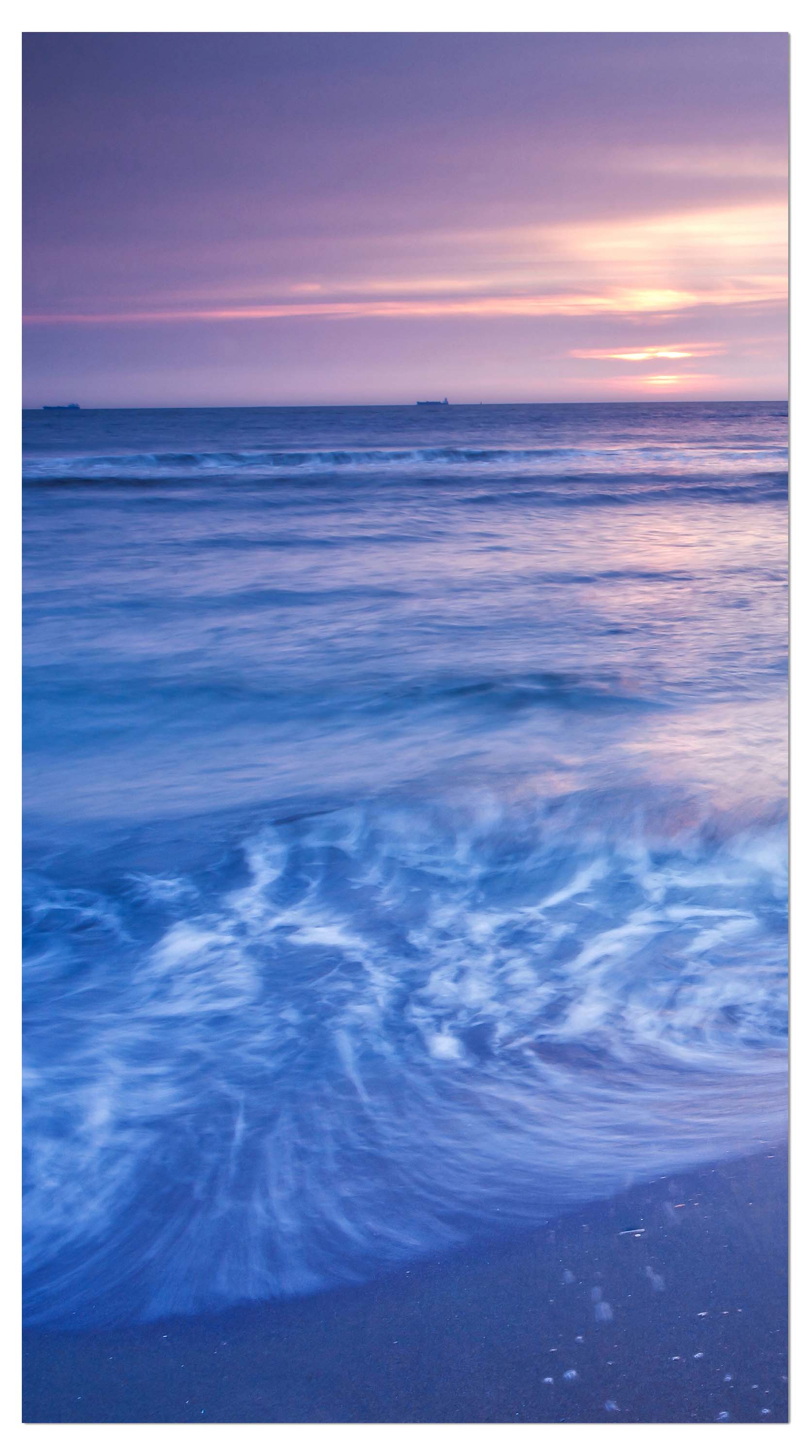 Garderobe Strand Wellen bei Sonnenuntergang M0895 entdecken - Bild 4
