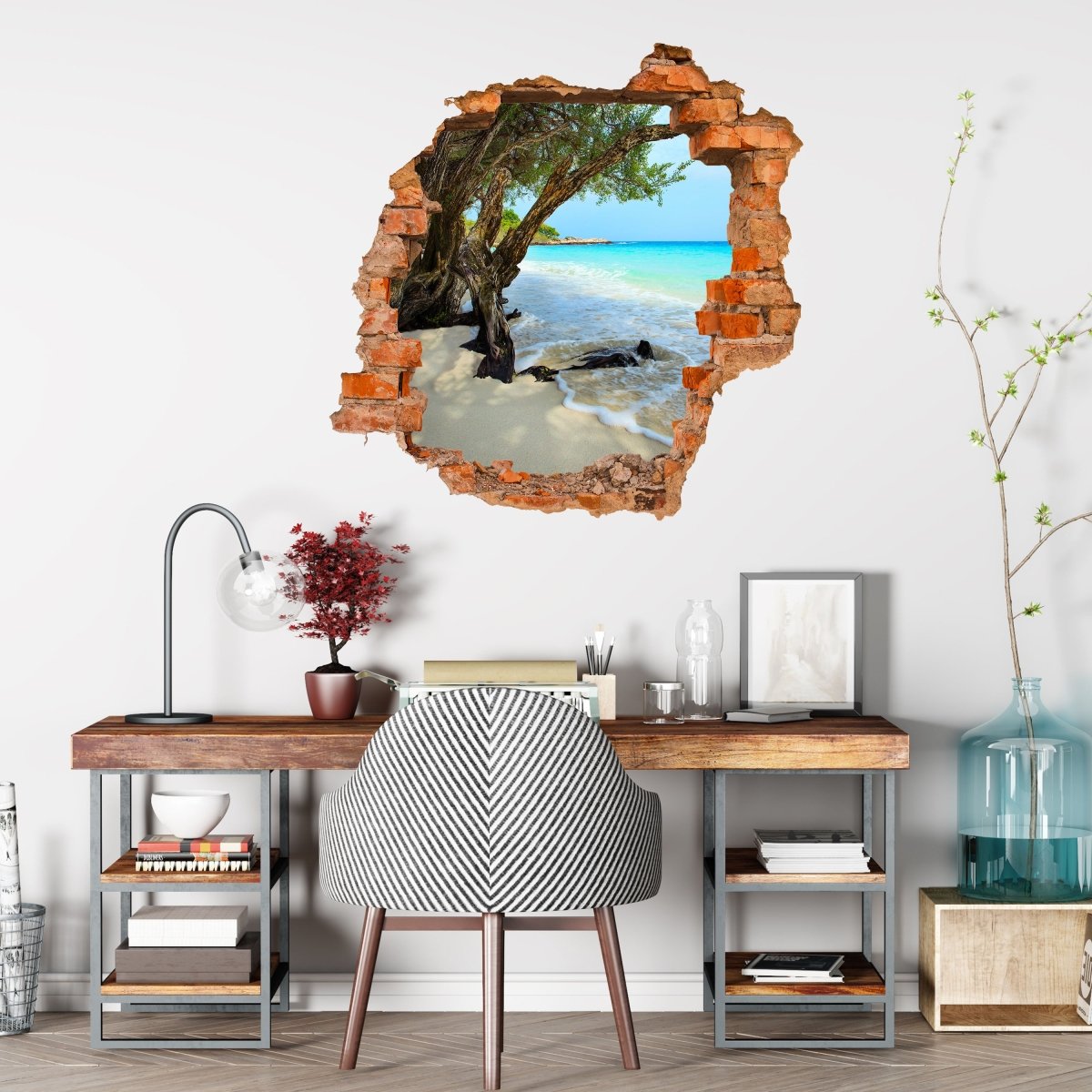 3D Wall Sticker Calm and Peaceful Beach. Rayong Province - Wall Decal M0899