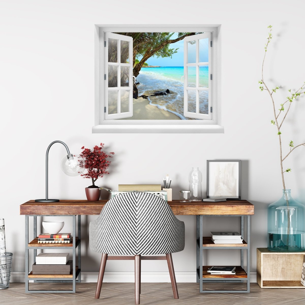 3D Wall Sticker Calm and Peaceful Beach. Rayong Province - Wall Decal M0899