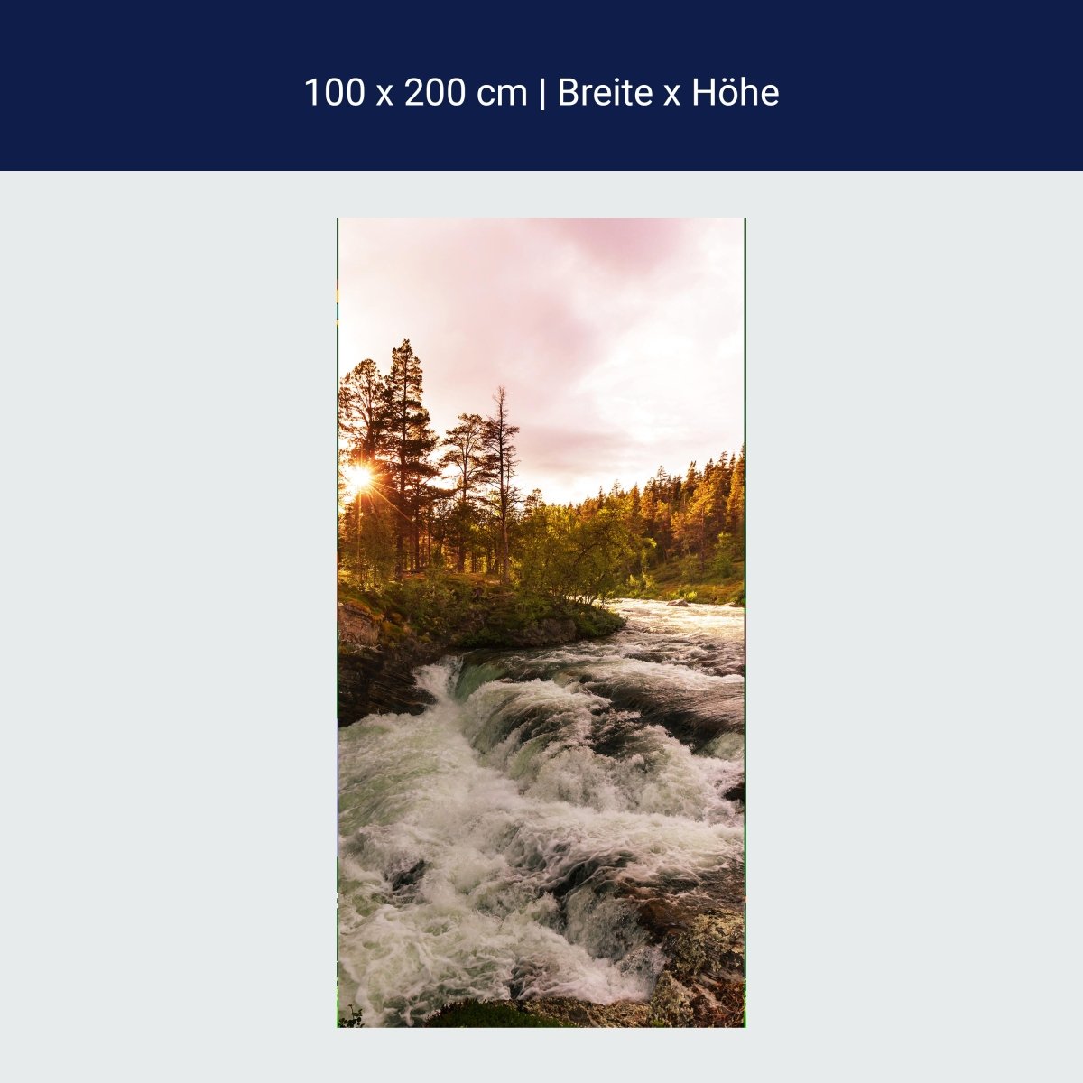Türtapete Fluss in Norwegen M0916