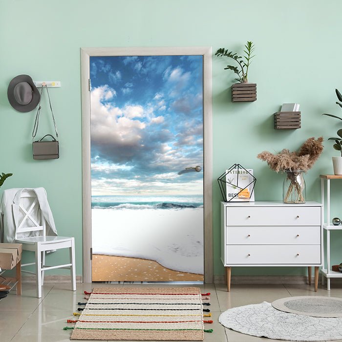 Türtapete Strand und idyllischer blauer Himmel M0925 - Bild 1