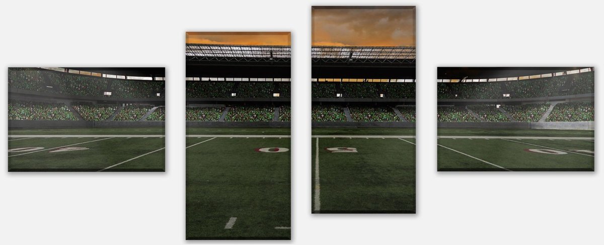 Stretched Canvas Print American Football Stadium M0930