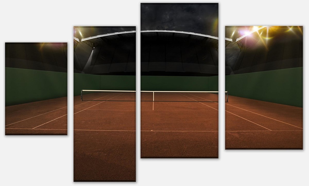 Leinwandbild Mehrteiler Tennisplatz M0931