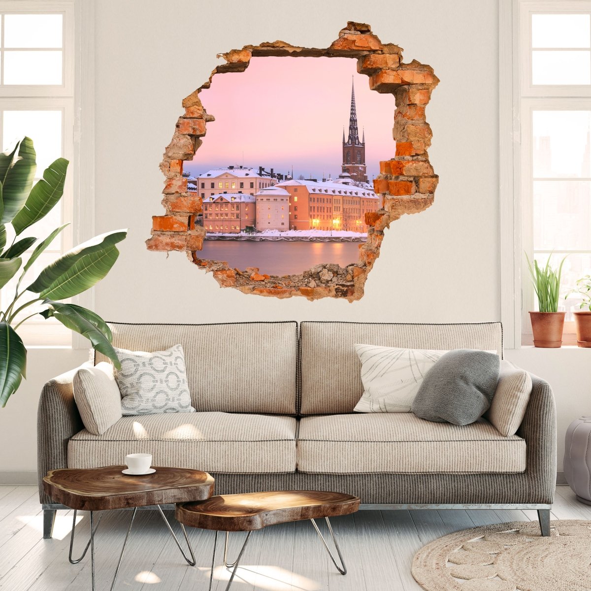 3D wall sticker Stockholm Panorama - Wall Decal M0933