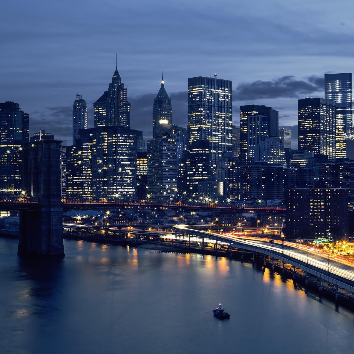 Beistelltisch Skyline der Innenstadt von New York M0935 entdecken - Bild 2