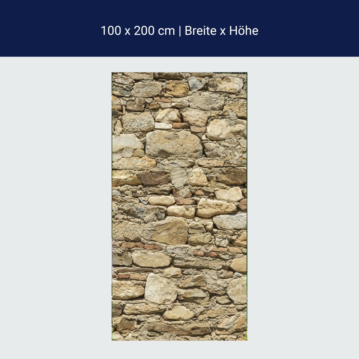 Türtapete Alte Steinmauer M0939