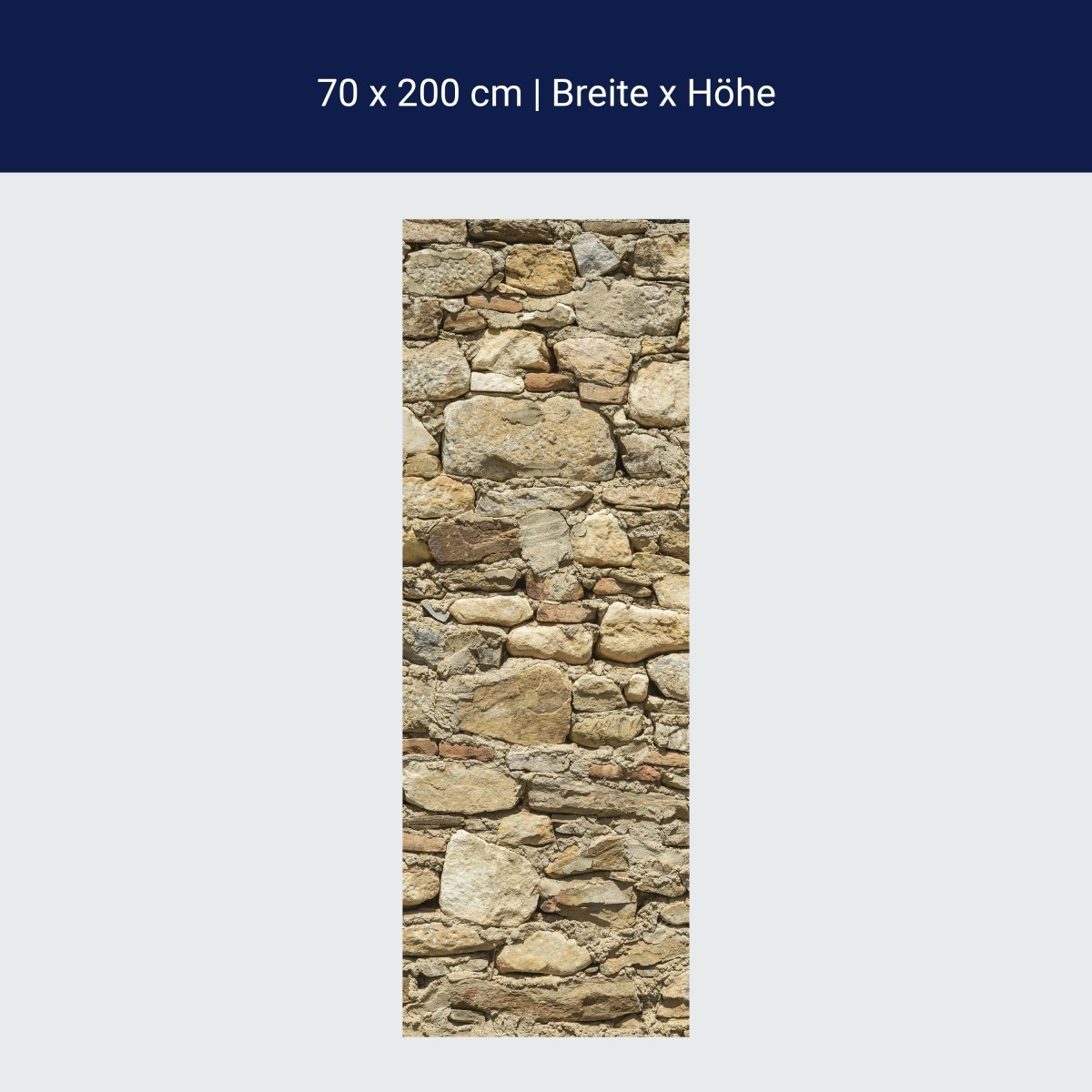 Türtapete Alte Steinmauer M0939