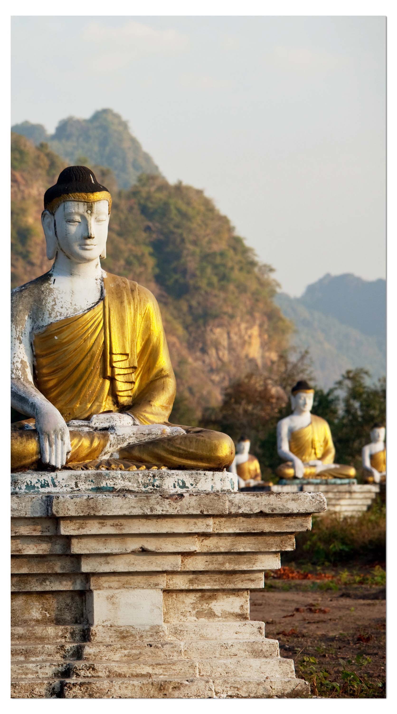 Garderobe Buddhas Statuen M0949 entdecken - Bild 4