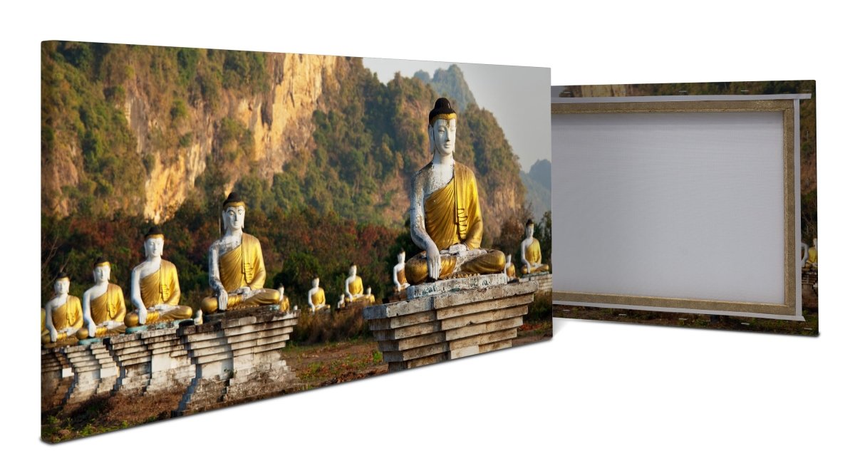 Leinwandbild Buddhas Statuen M0949 - Bild 1