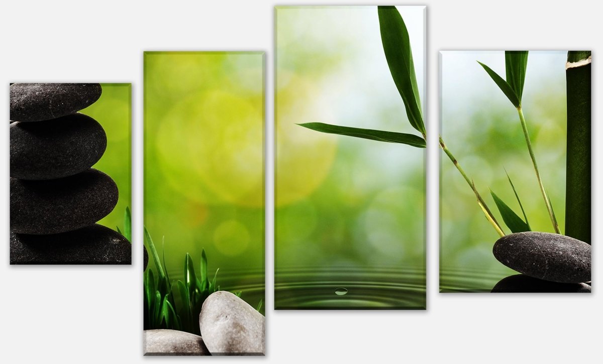 Canvas Print Multi Piece Abstract Asian spa art M0951