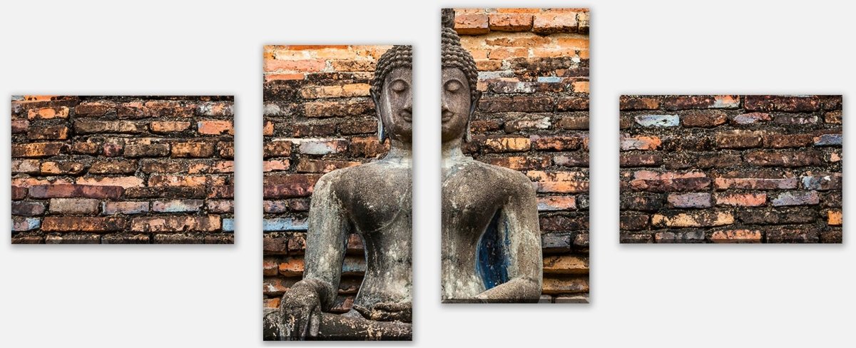 Leinwandbild Mehrteiler Sukhothai historischer Park M0964