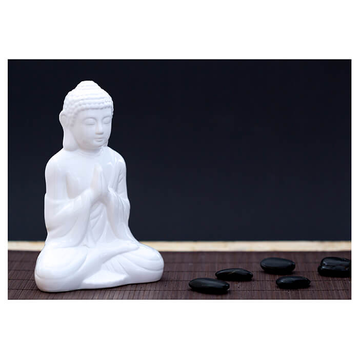 Fototapete Weiße Figur in Meditationshaltung M0967 - Bild 2