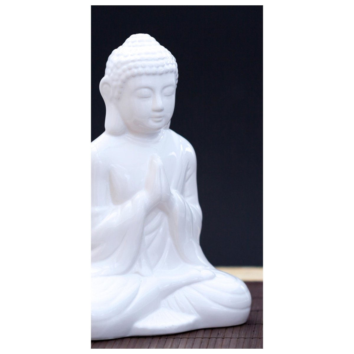 Türtapete Weiße Figur in Meditationshaltung M0967 - Bild 2