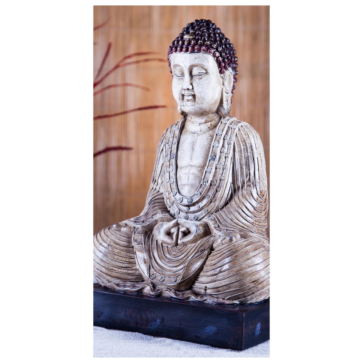Türtapete Buddha-Statue und aromatische Kerzen M0969 - Bild 2