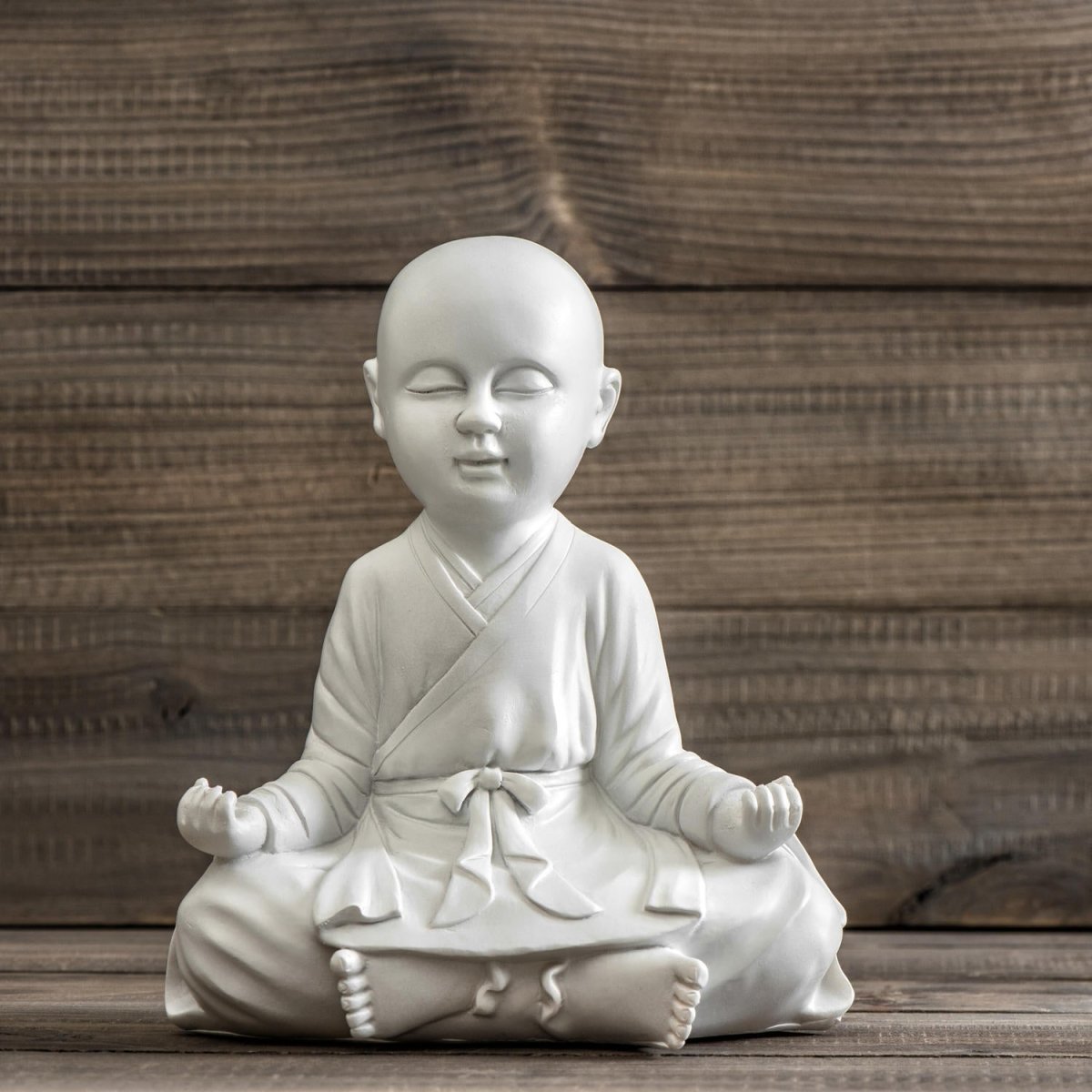Beistelltisch Weiß sitzender Buddha M0974 entdecken - Bild 2