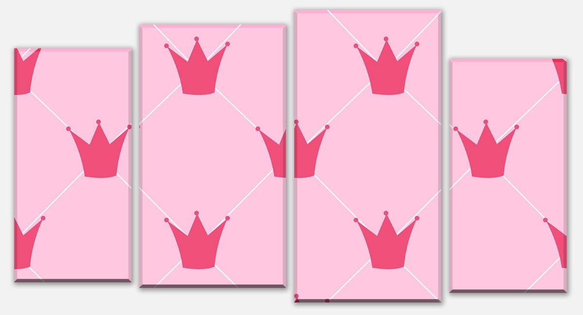Canvas print Divider princess crowns M0989