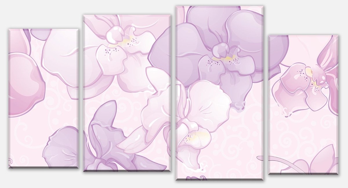 Canvas print Divider Elegant floral motif M0998