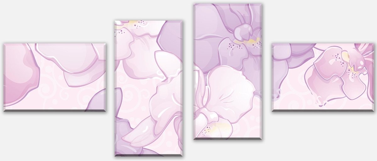 Impression sur toile Divider Motif floral élégant M0998