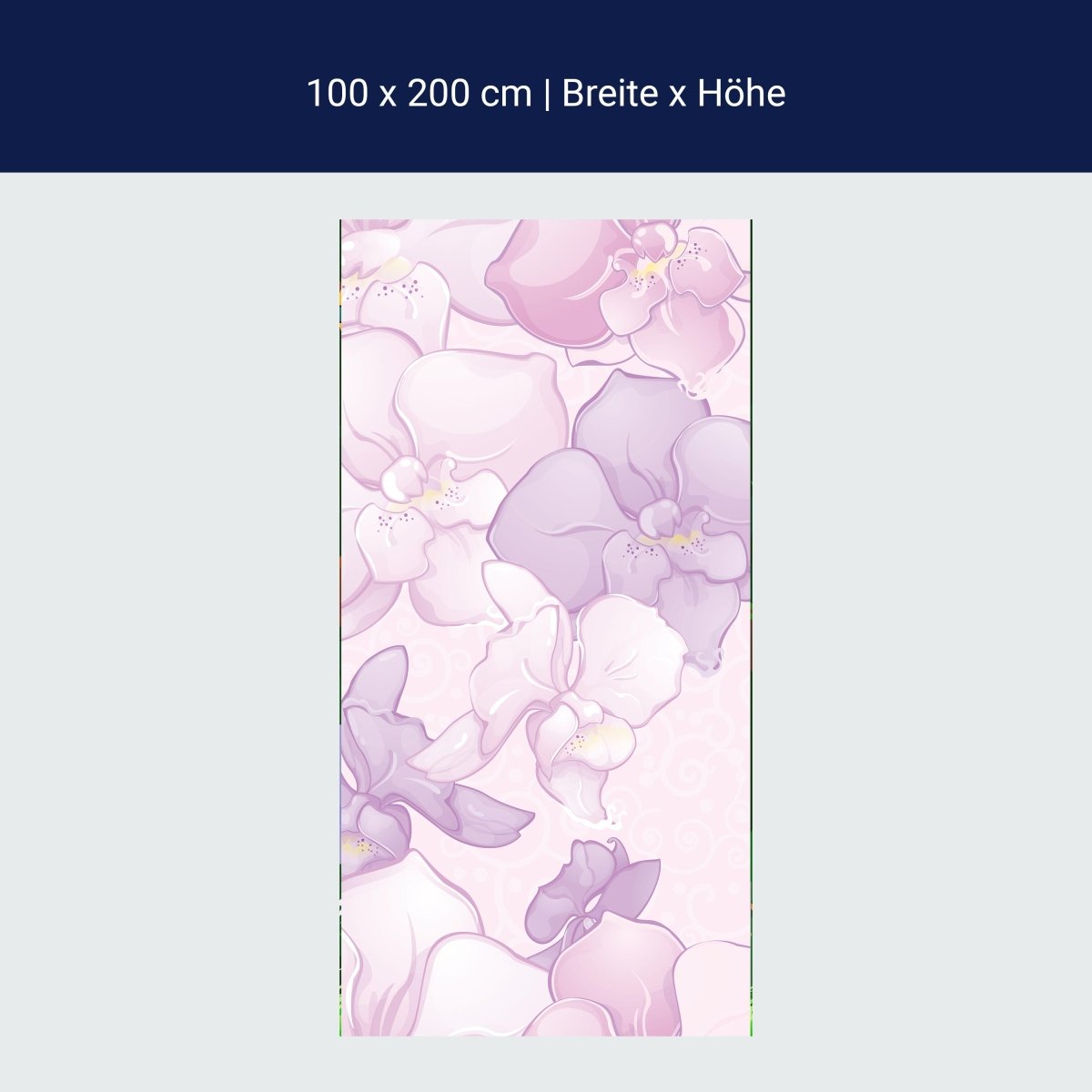 Türtapete Elegantes Blumenmotiv M0998
