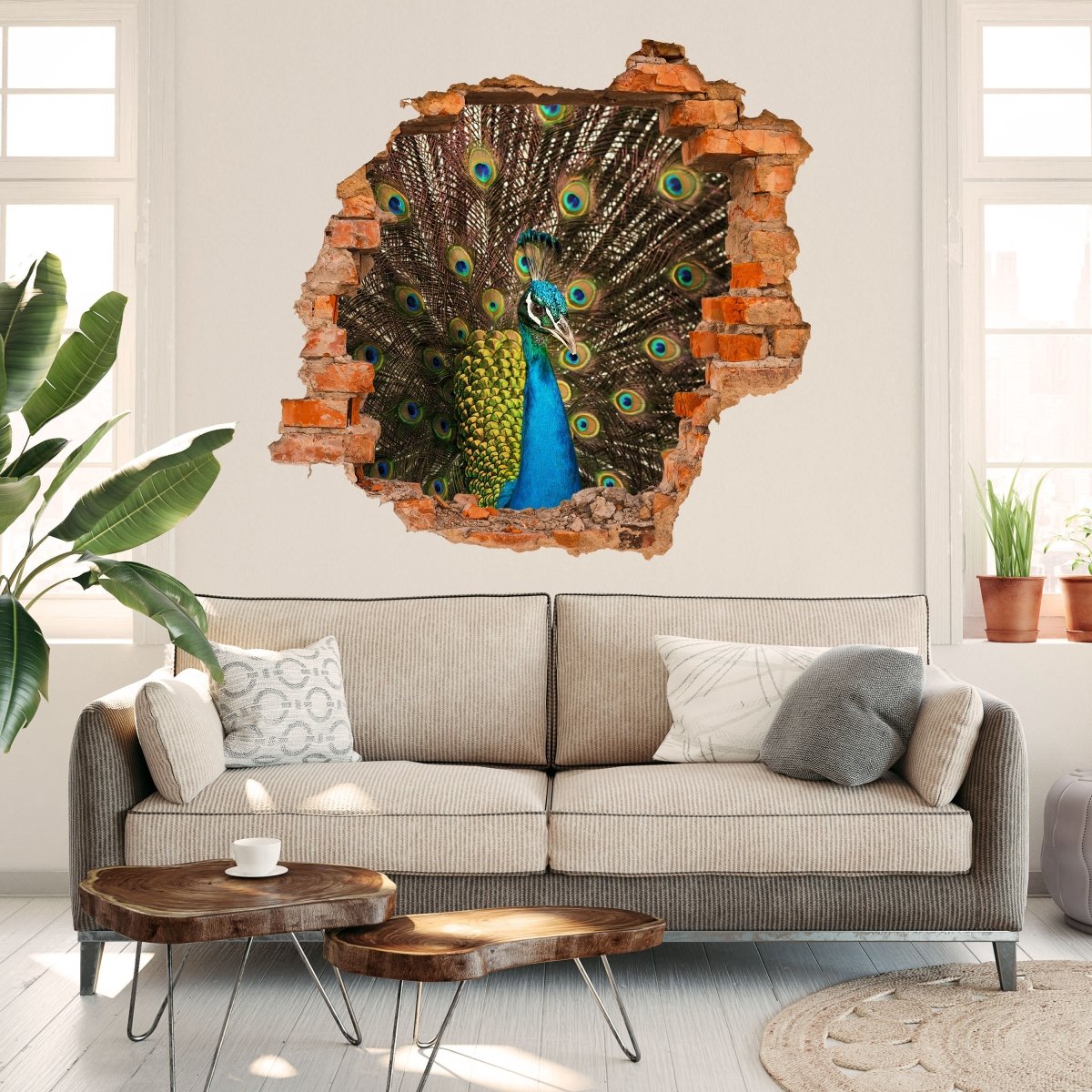 Beautiful peacock 3D wall sticker - Wall Decal M1005