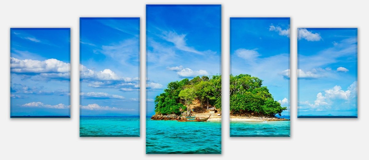 Leinwandbild Mehrteiler Tropische Insel, Thailand M1008 entdecken - Bild 1