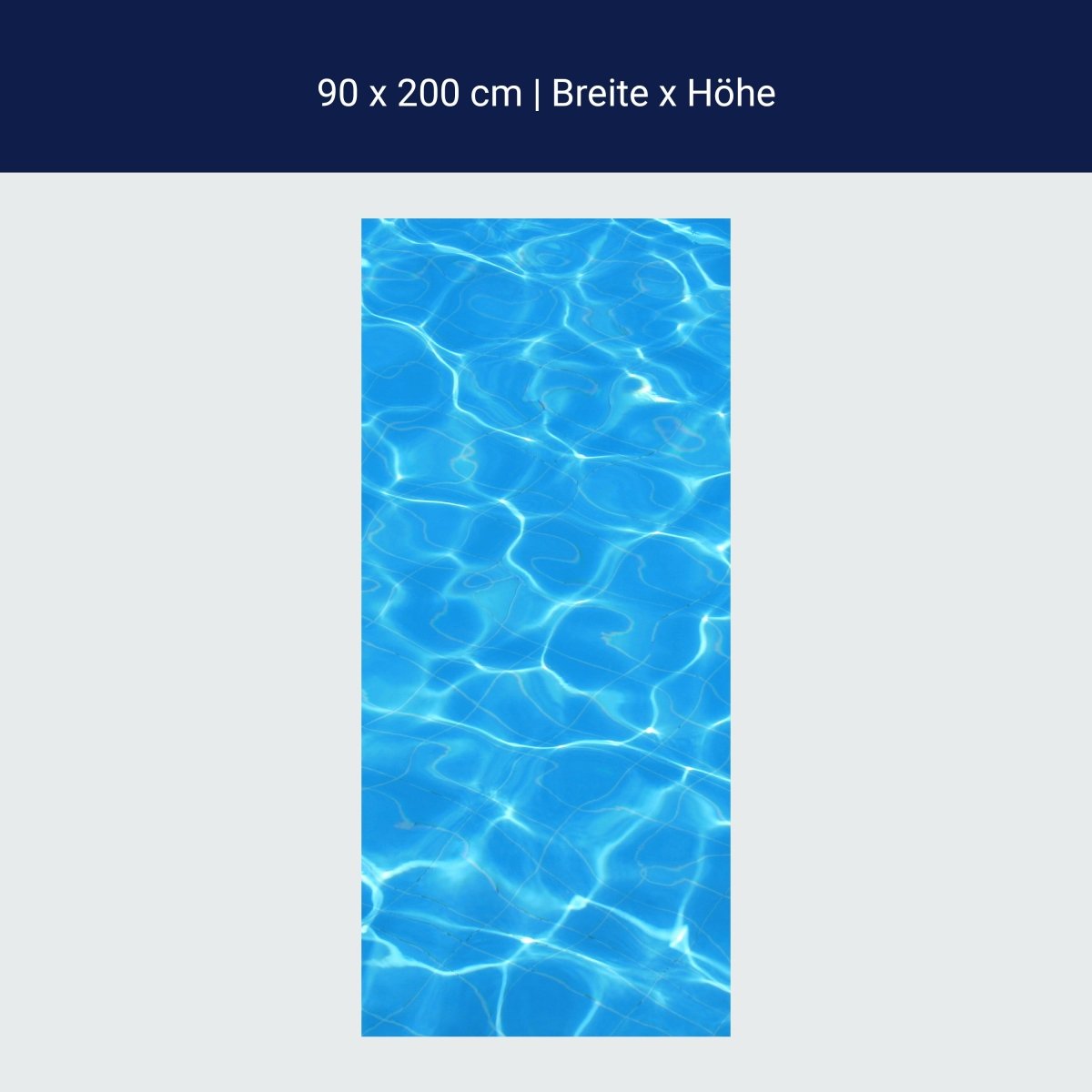 Türtapete Wasser-Pool-Lichteffekt M1010