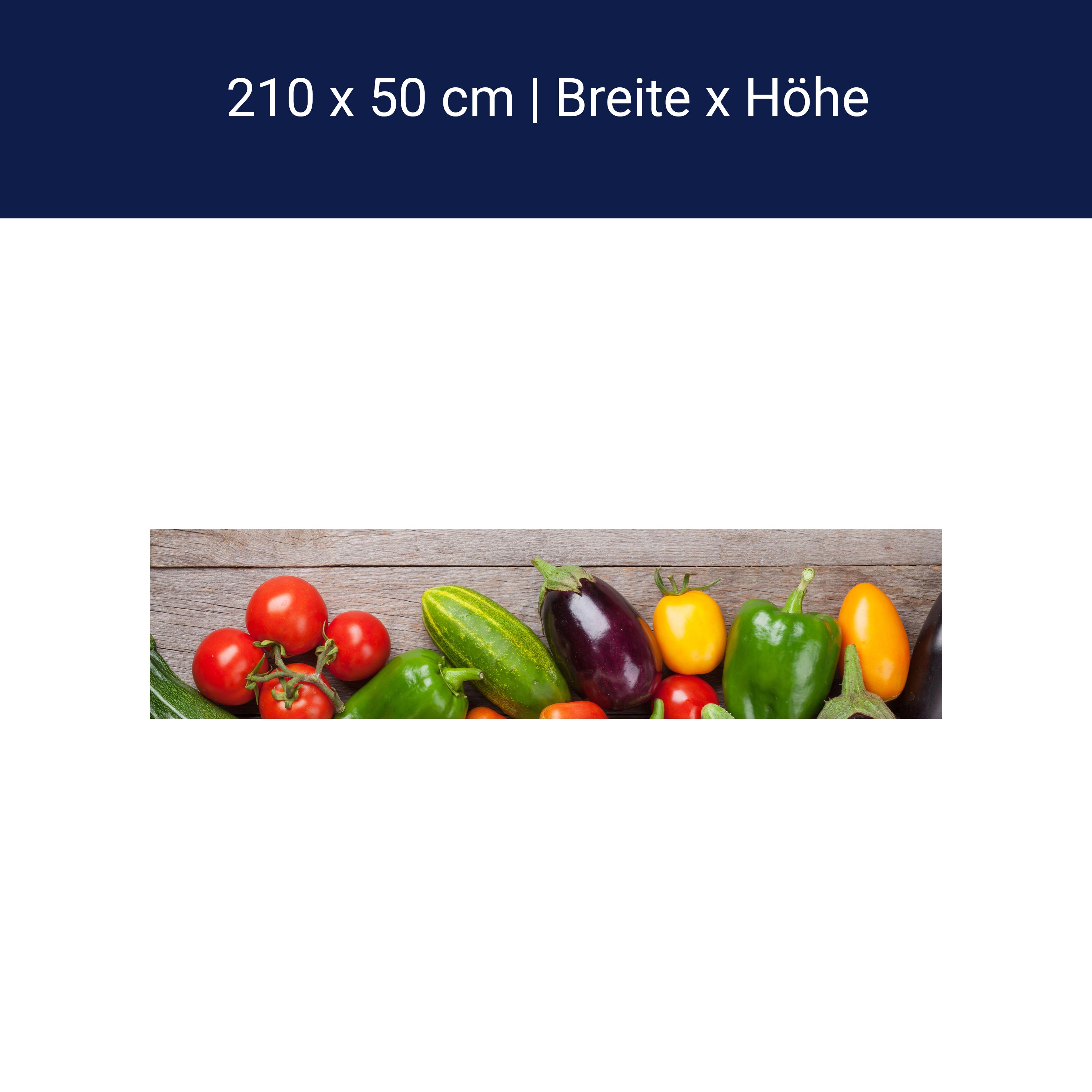 Küchenrückwand Frisches Gartengemüse M1011