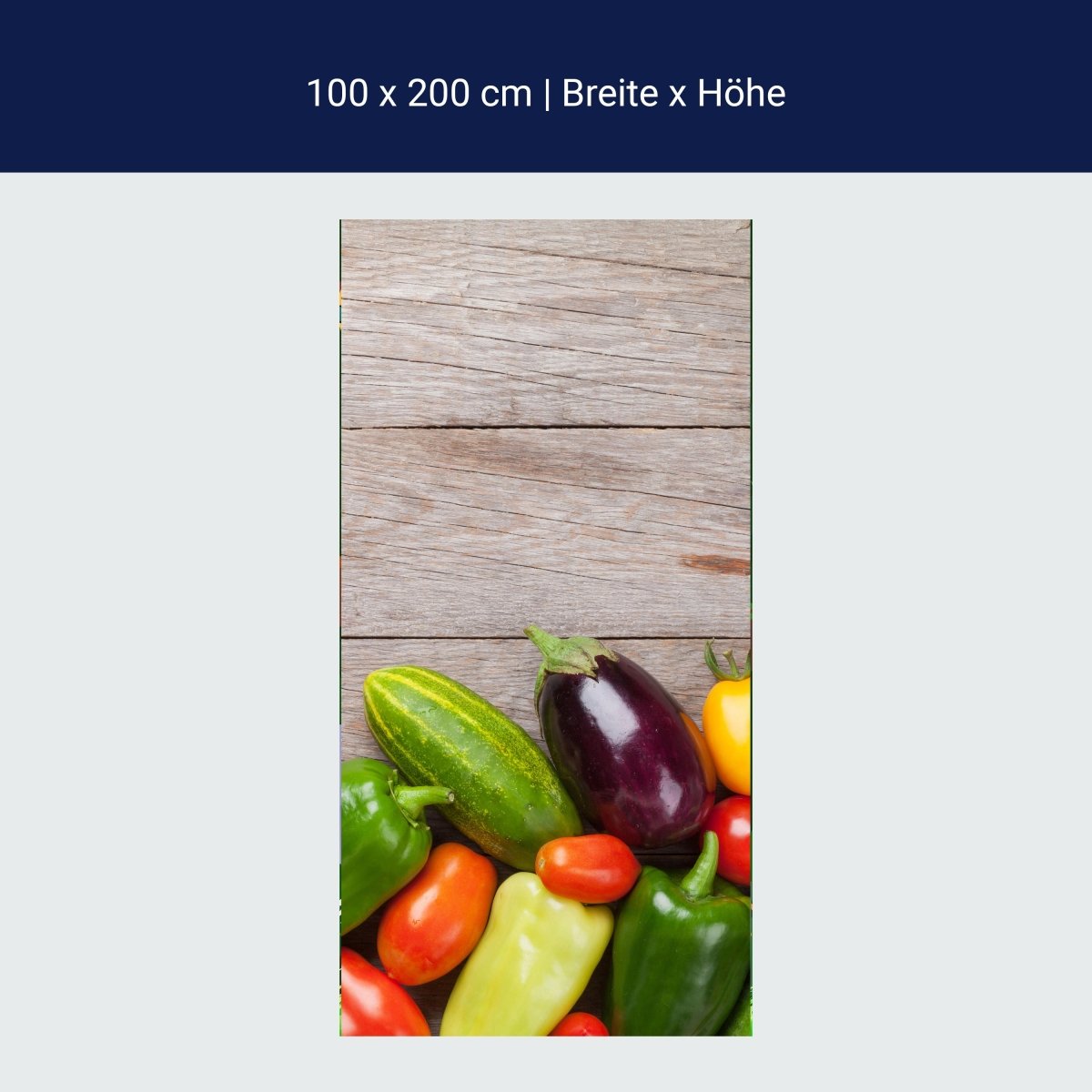 Papier Peint de Porte Fresh Garden Vegetables M1011
