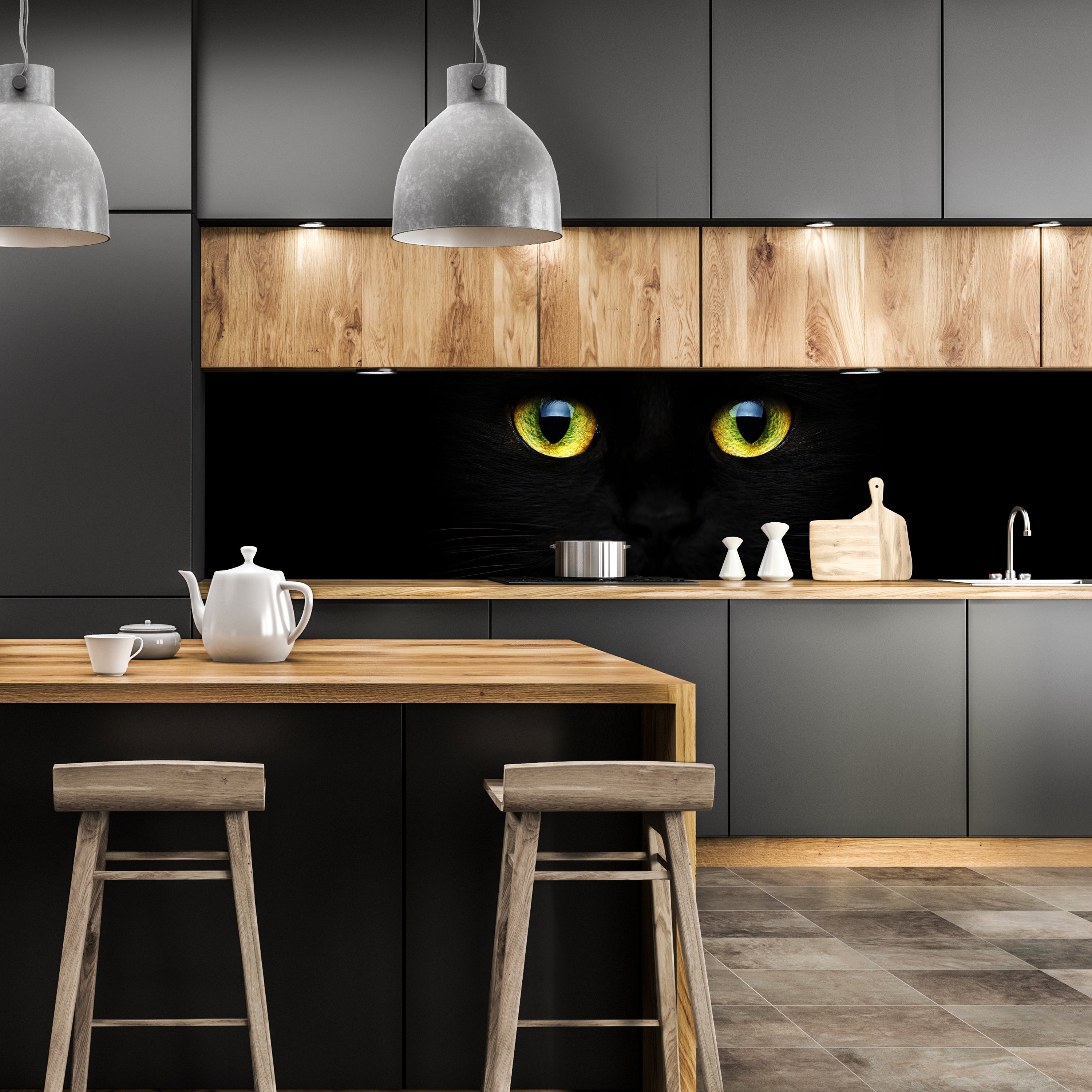 Küchenrückwand Mysteriöse Katzenaugen M1015 entdecken - Bild 1