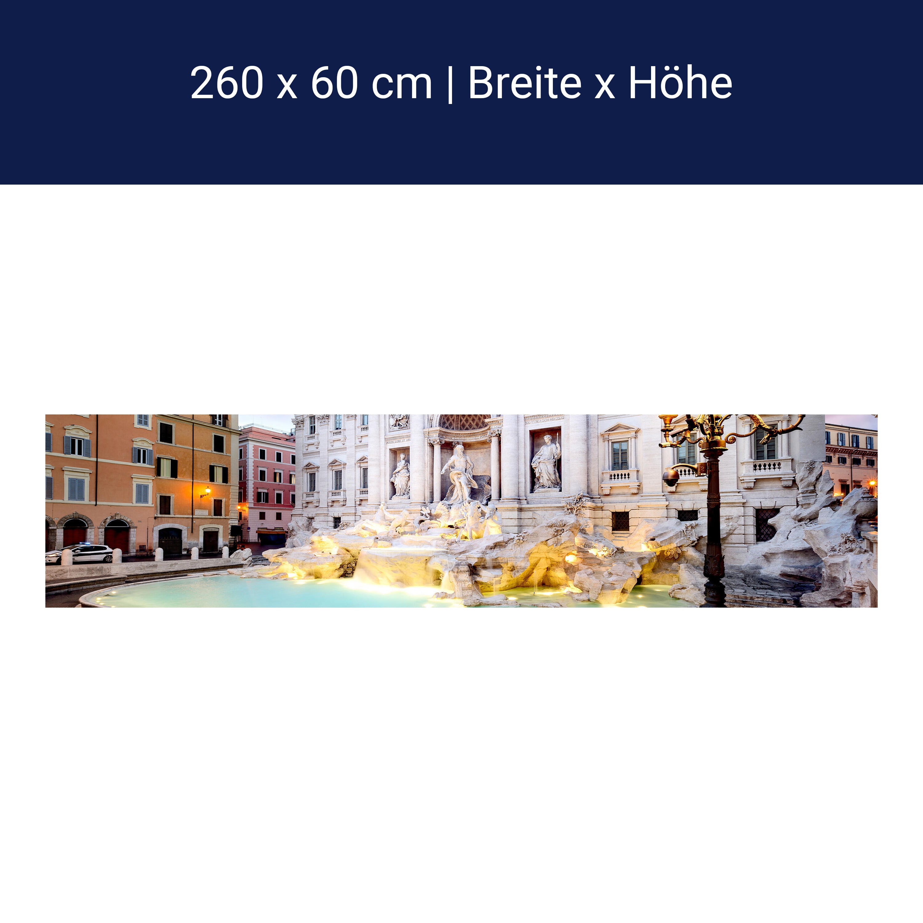 Kitchen splashback Trevi Fountain, Rome M1024
