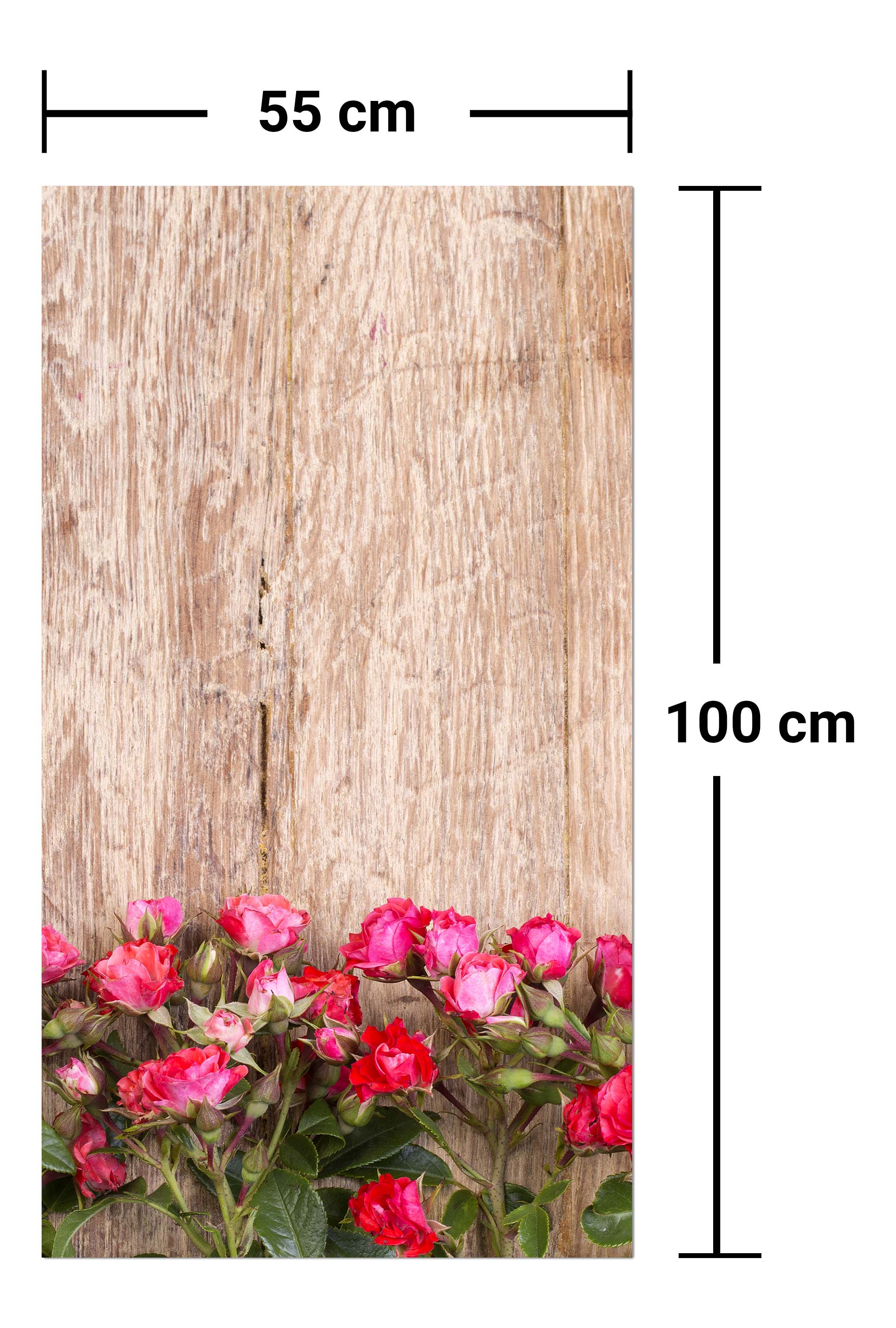 Garderobe Rote Rosen auf Holzbrett M1025 entdecken - Bild 7