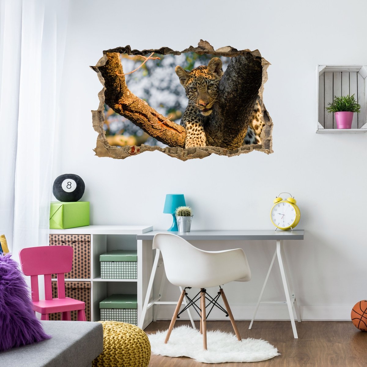 3D wall sticker leopard in South Africa - wall decal M1032