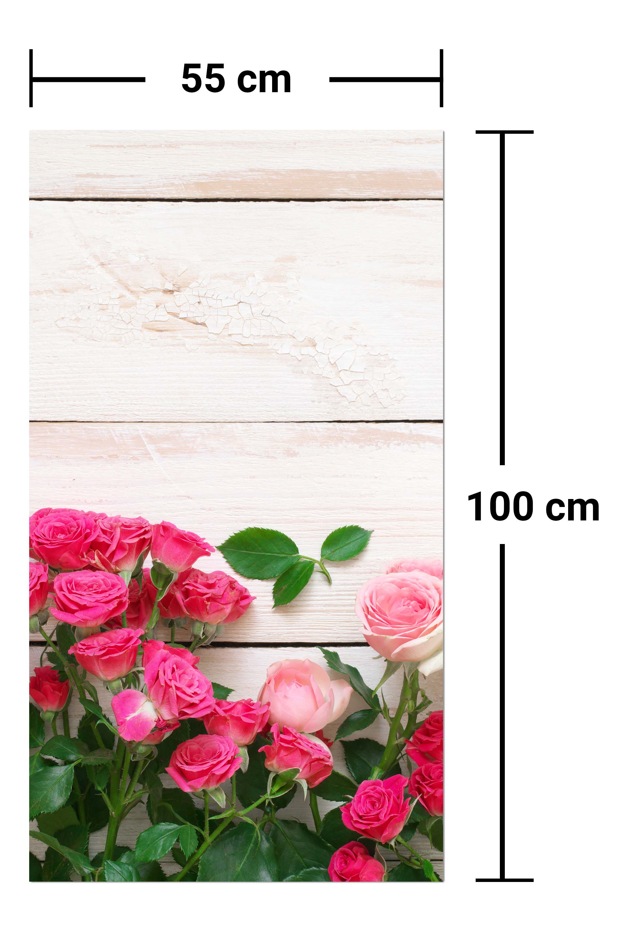 Garderobe Rosa und karminrote Rosen M1034 entdecken - Bild 7