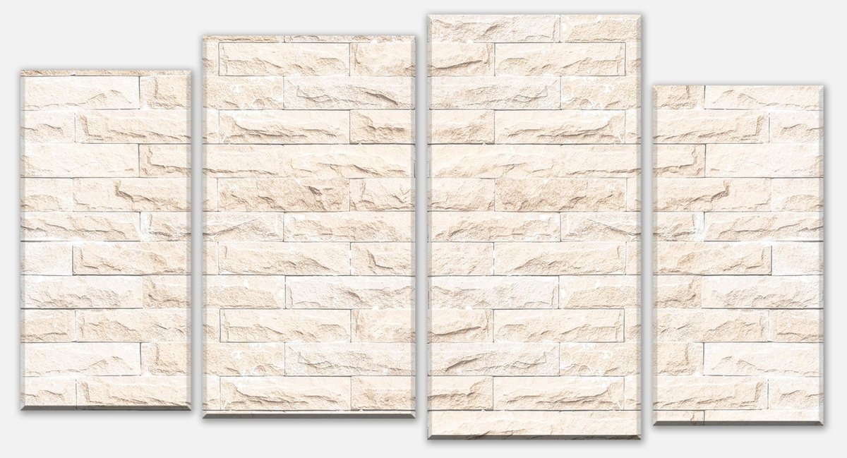 Tableau sur toile Civière Gris Couleur Stone Wall M1037