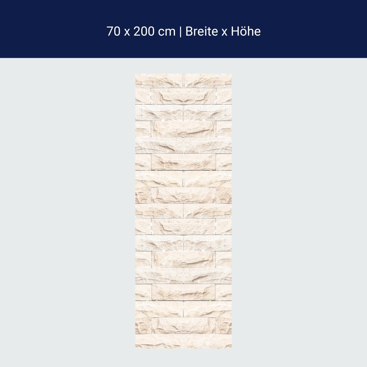 Papier Peint Porte Mur de Pierre de Couleur Grise M1037
