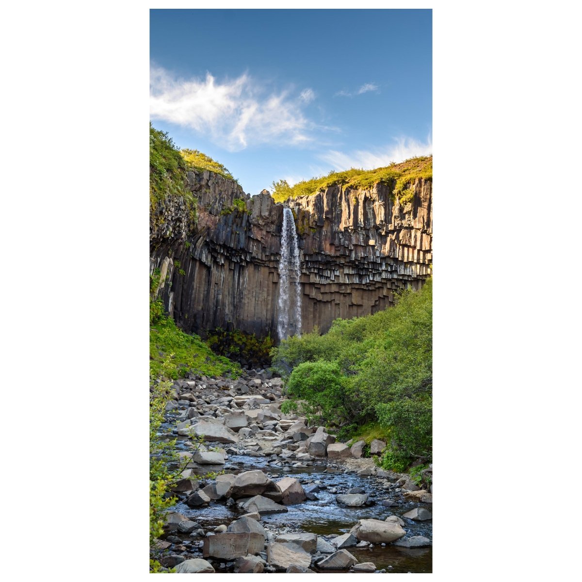 Türtapete Basaltsäulenwasserfall Svartifoss, Island M1041 - Bild 2