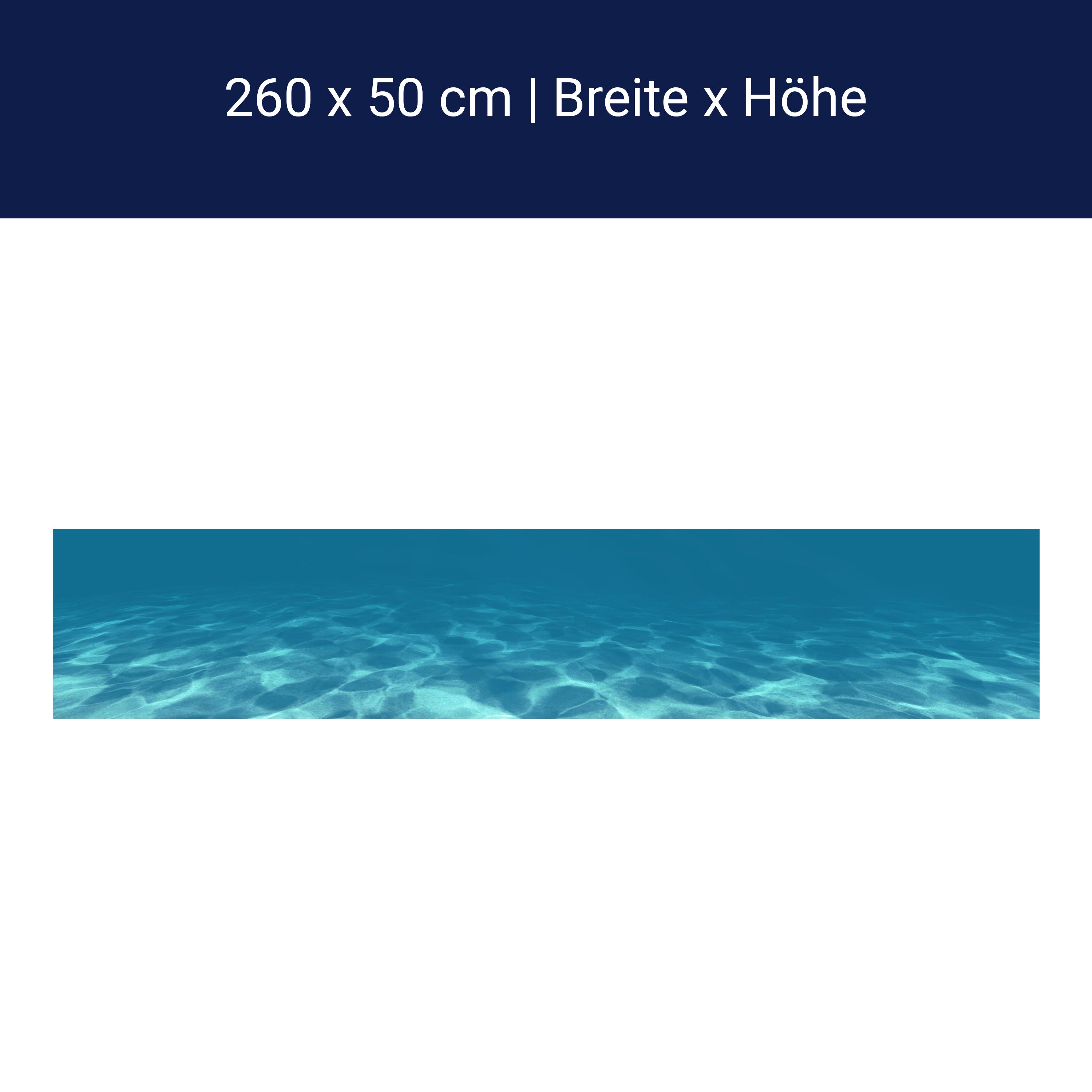 Küchenrückwand Hellblau unter Wasser M1053