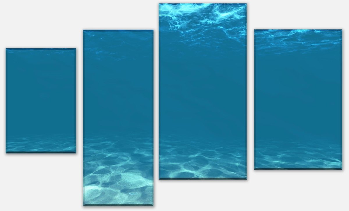 Canvas Print Stretcher light blue under water M1053
