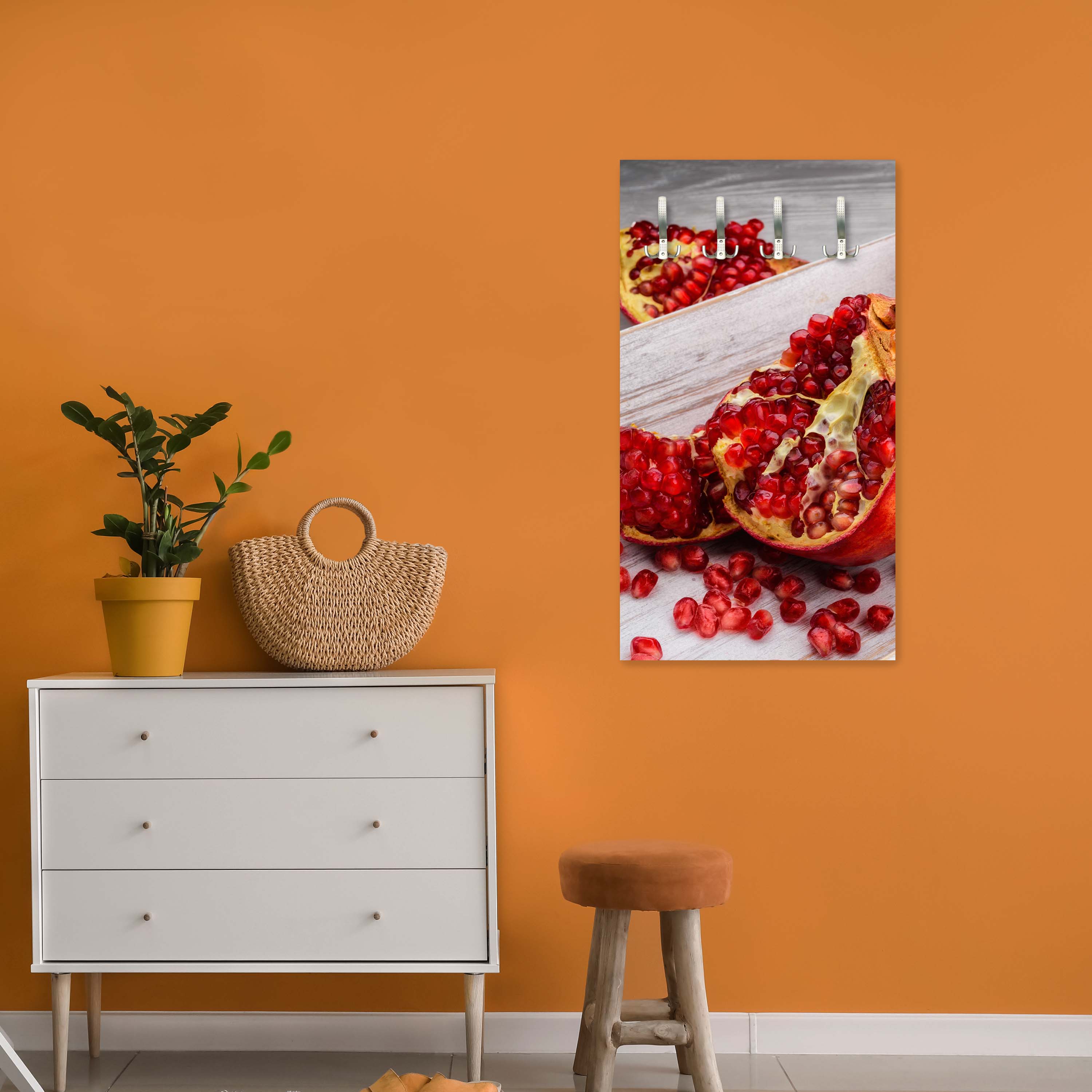Garderobe Rote Granatapfelfrüchte M1063 entdecken - Bild 6
