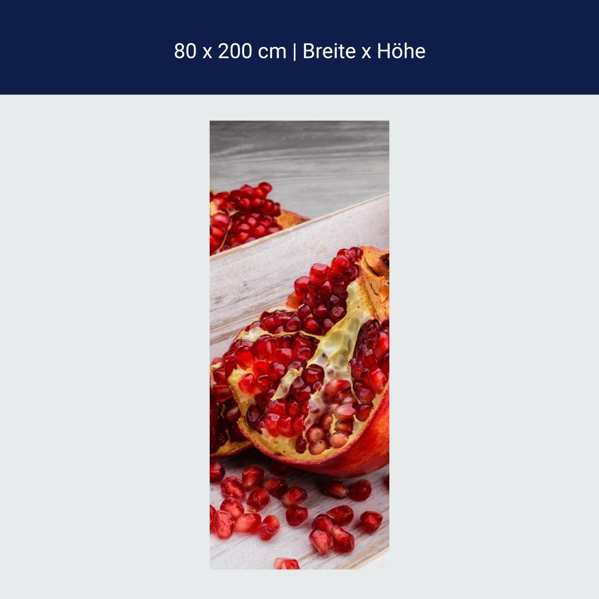 Türtapete Rote Granatapfelfrüchte M1063